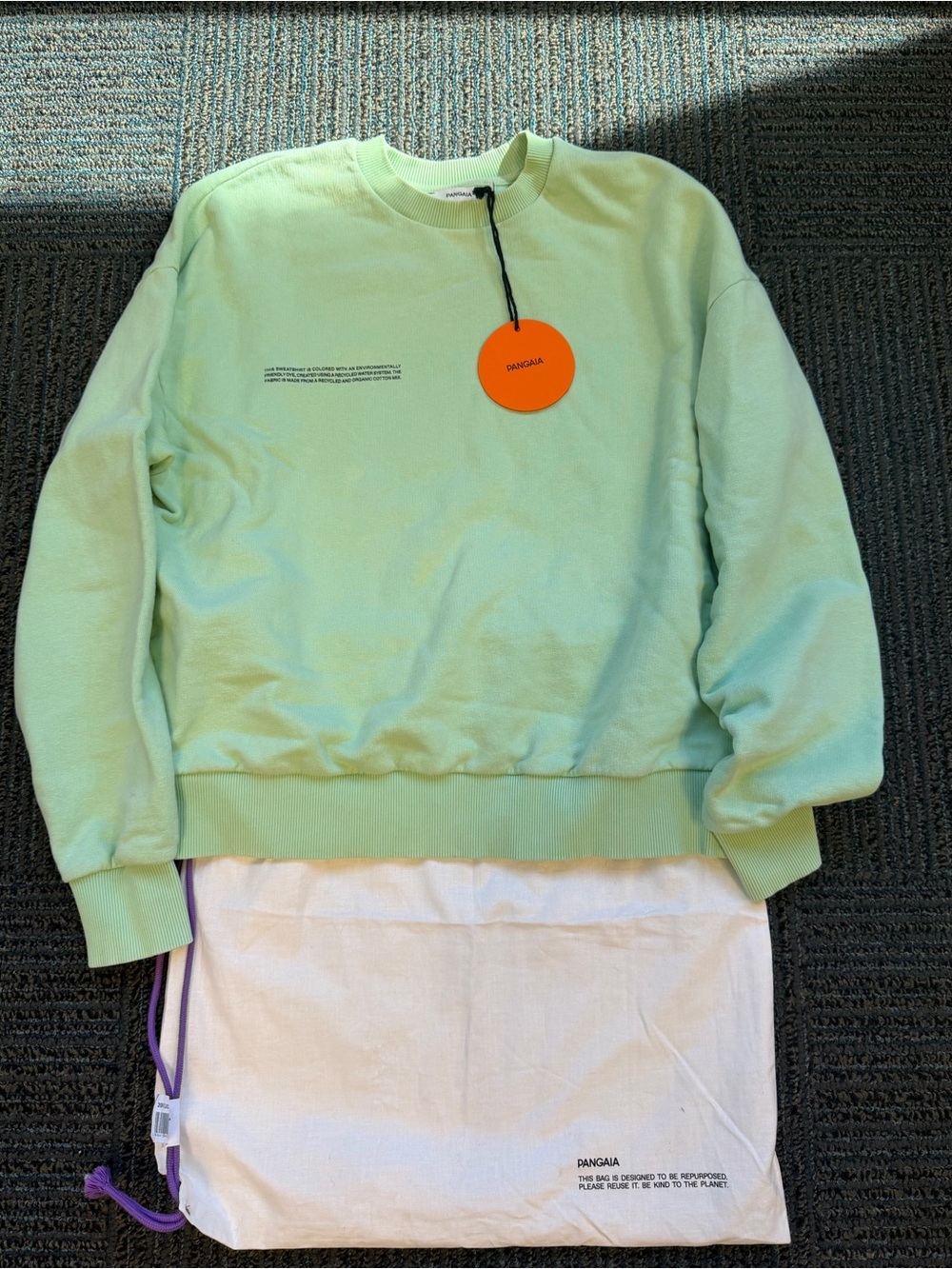 Pangaia Midweight Sweatshirt Matcha Color
